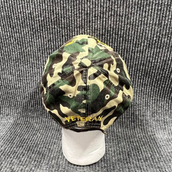 Vietnam Veteran Camo Hat USA Flag Patch Embroidered Adjustable Strap Black Hawk - Picture 9 of 16